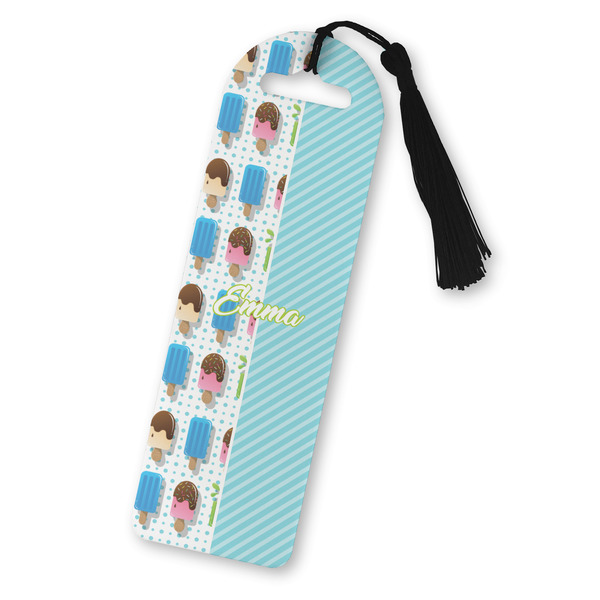 Custom Popsicles and Polka Dots Plastic Bookmark (Personalized)