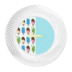 Popsicles and Polka Dots Plastic Party Dinner Plates - 10" (Personalized)