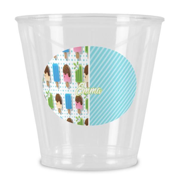 Custom Popsicles and Polka Dots Plastic Shot Glass (Personalized)