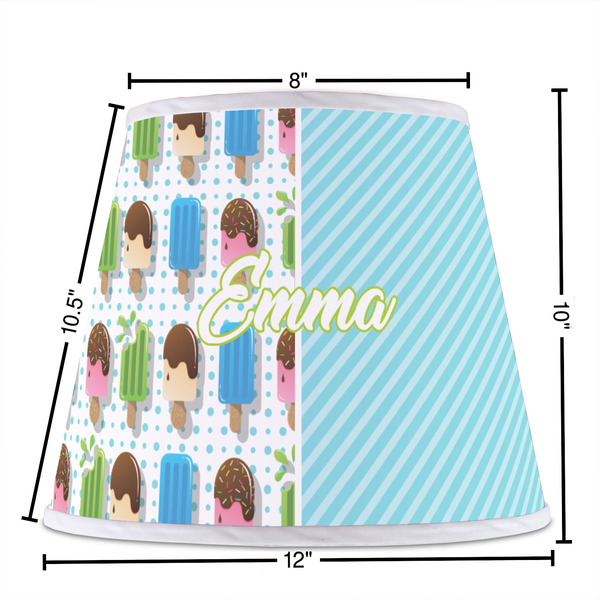 Popsicles and Polka Dots Poly Film Empire Lampshade - Dimensions