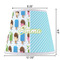 Popsicles and Polka Dots Poly Film Empire Lampshade - Dimensions