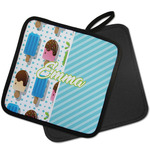 Popsicles and Polka Dots Pot Holder w/ Name or Text