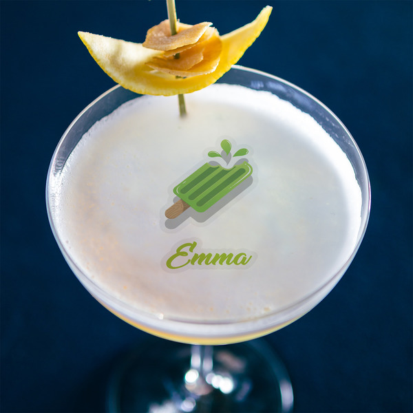 Popsicles and Polka Dots Printed Drink Topper - XLarge - In Context