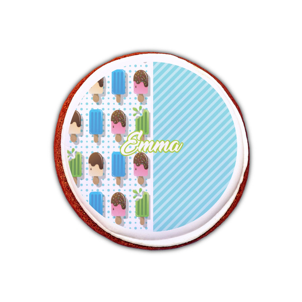 Popsicles and Polka Dots Printed Icing Circle - XSmall - On Cookie