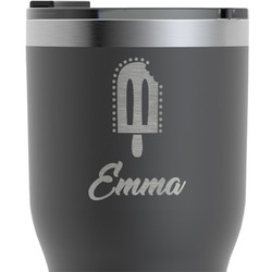 Popsicles and Polka Dots RTIC Tumbler - Black - Engraved Front (Personalized)