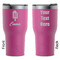 Popsicles and Polka Dots RTIC Tumbler - Magenta - Double Sided - Front & Back