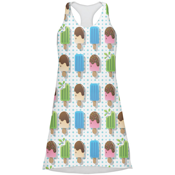 Custom Popsicles and Polka Dots Racerback Dress - Large