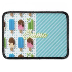 Popsicles and Polka Dots Iron On Rectangle Patch w/ Name or Text