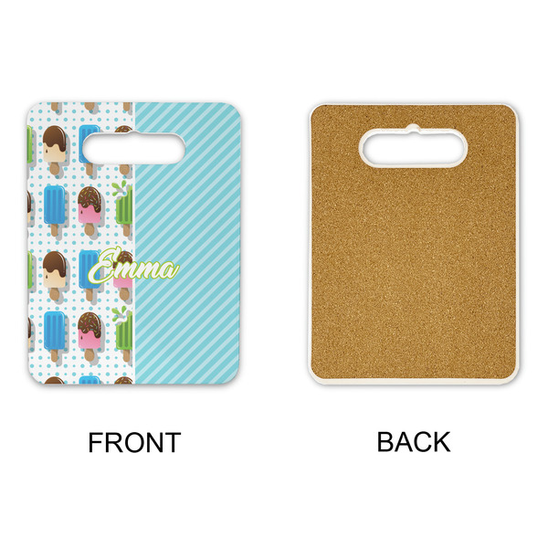 Popsicles and Polka Dots Rectangle Trivet with Handle - APPROVAL