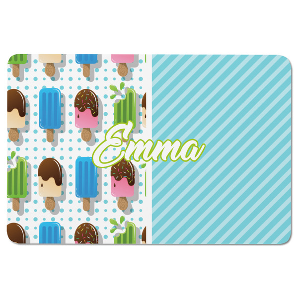Popsicles and Polka Dots Rectangular Fridge Magnet - FRONT