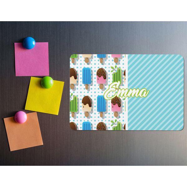 Popsicles and Polka Dots Rectangular Fridge Magnet - LIFESTYLE
