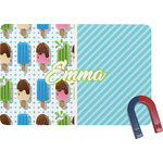 Popsicles and Polka Dots Rectangular Fridge Magnet (Personalized)