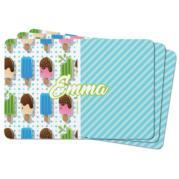 Popsicles and Polka Dots Rectangular Fridge Magnet - THREE