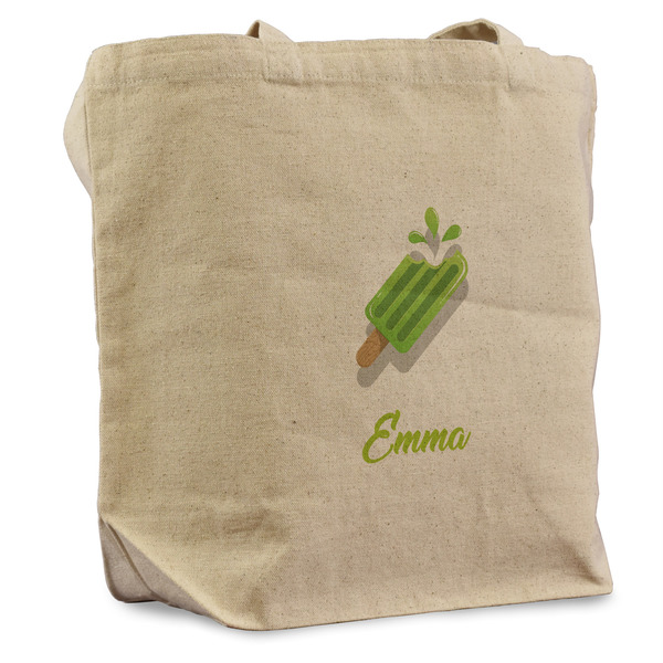 Custom Popsicles and Polka Dots Reusable Cotton Grocery Bag (Personalized)