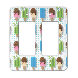 Popsicles and Polka Dots Rocker Style Light Switch Cover - Two Switch