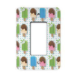 Popsicles and Polka Dots Rocker Style Light Switch Cover - Single Switch
