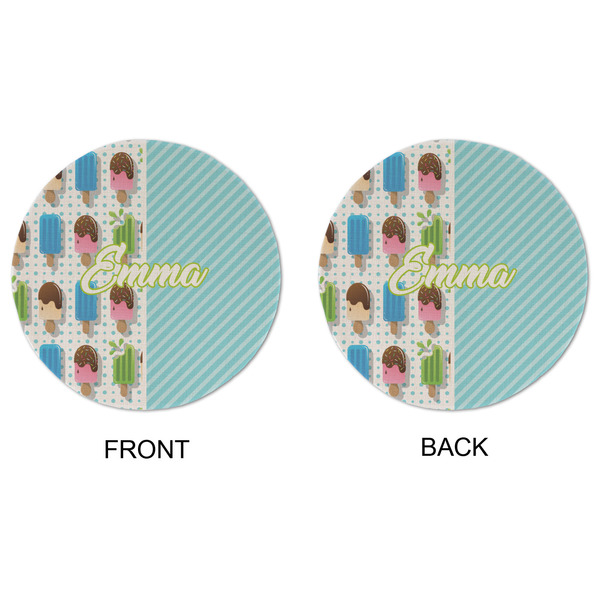 Popsicles and Polka Dots Round Linen Placemats - APPROVAL (double sided)