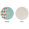 Popsicles and Polka Dots Round Linen Placemats - APPROVAL (single sided)