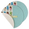 Popsicles and Polka Dots Round Linen Placemats - MAIN (Single Sided)