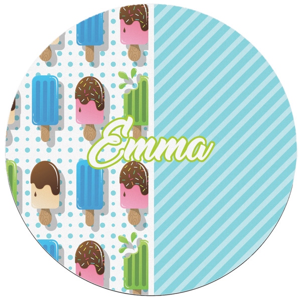 Popsicles and Polka Dots Round Mousepad - APPROVAL