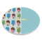Popsicles and Polka Dots Round Stone Trivet - Angle View