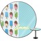 Popsicles and Polka Dots Round Table Top