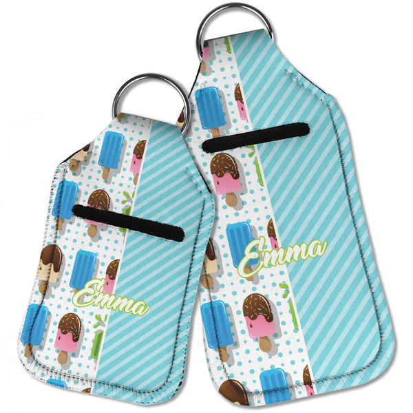Popsicles and Polka Dots Sanitizer Holder Keychain - Parent Main