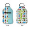 Popsicles and Polka Dots Sanitizer Holder Keychain - Small APPROVAL (Flat)