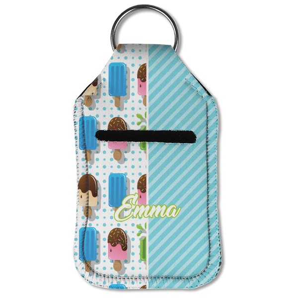 Popsicles and Polka Dots Sanitizer Holder Keychain - Small (Front Flat)