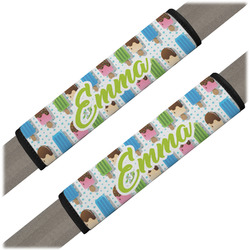 Popsicles and Polka Dots Seat Belt Covers (Set of 2) (Personalized)