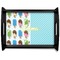 Popsicles and Polka Dots Serving Tray Black Large - Main