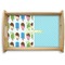 Popsicles and Polka Dots Natural Wooden Tray - Small (Personalized)