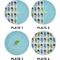 Popsicles and Polka Dots Set of Appetizer / Dessert Plates (Approval)
