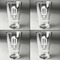 Popsicles and Polka Dots Set of Four Engraved Beer Glasses - Individual View