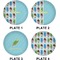 Popsicles and Polka Dots Set of Lunch / Dinner Plates (Approval)