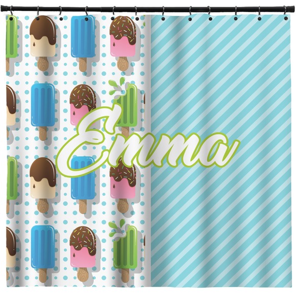 Custom Popsicles and Polka Dots Shower Curtain - Custom Size (Personalized)