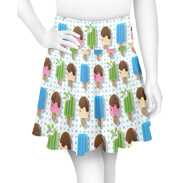 Custom Popsicles and Polka Dots Skater Skirt - X Large