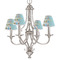 Popsicles and Polka Dots Small Chandelier Shade - LIFESTYLE (on chandelier)
