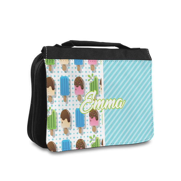 Custom Popsicles and Polka Dots Toiletry Bag - Small (Personalized)