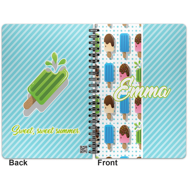 Popsicles and Polka Dots Spiral Journal 7 x 10 - Apvl