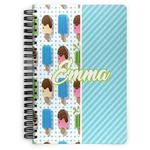 Popsicles and Polka Dots Spiral Notebook - 7x10 w/ Name or Text