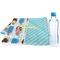 Popsicles and Polka Dots Sports Towel Folded with Water Bottle
