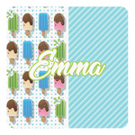 Popsicles and Polka Dots Square Decal - Large (Personalized)