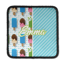 Popsicles and Polka Dots Iron On Square Patch w/ Name or Text