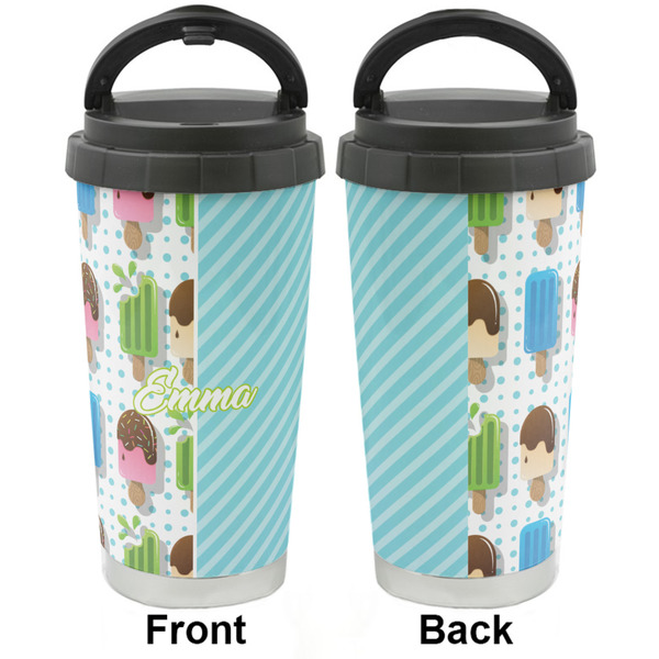 Popsicles and Polka Dots Stainless Steel Travel Cup - Apvl