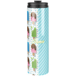 Popsicles and Polka Dots Stainless Steel Skinny Tumbler - 20 oz (Personalized)