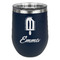 Popsicles and Polka Dots Stainless Wine Tumblers - Navy - Single Sided - Front