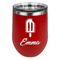 Popsicles and Polka Dots Stainless Wine Tumblers - Red - Double Sided - Front
