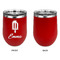 Popsicles and Polka Dots Stainless Wine Tumblers - Red - Single Sided - Approval