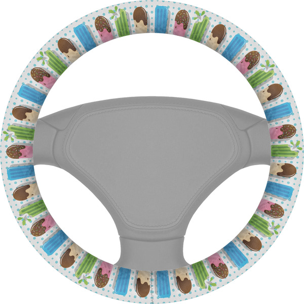 Custom Popsicles and Polka Dots Steering Wheel Cover